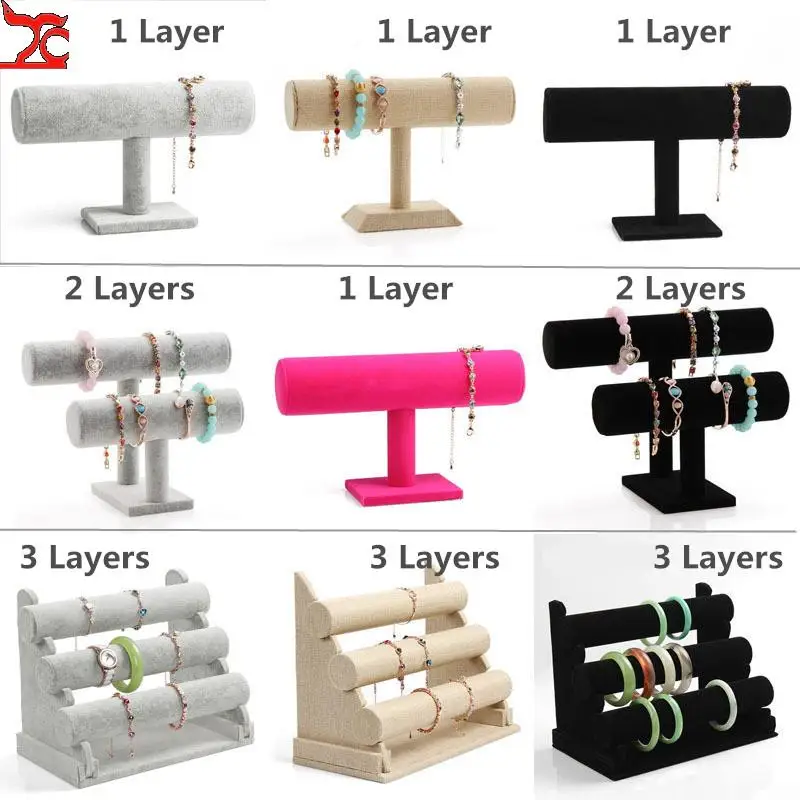High Quality Gray Velvet Bracelet Display Jewelry Rack Velvet Multi Shaped Display Prop Rack Pu Watch T Bar Storage Showcase
High Quality Gray Velvet Bracelet Display Jewelry Rack Velvet Multi Shaped Display Prop Rack Pu Watch T Bar Storage Showcase