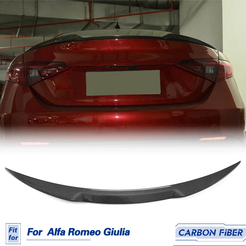 Car Rear Trunk Spoiler Wings Carbon Fiber for Alfa Romeo Giulia Base Sedan 4-Door 2015-2017 Rear Spoiler Boot Lid Wing Lip FRP
Car Rear Trunk Spoiler Wings Carbon Fiber for Alfa Romeo Giulia Base Sedan 4-Door 2015-2017 Rear Spoiler Boot Lid Wing Lip FRP