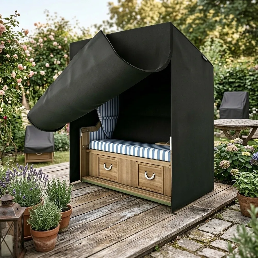 Swing Cover for Outdoor Use on Beach Chair 130x100x170/140cm or 135x105x175/140cm Oxford Cloth Waterproof Black
Swing Cover for Outdoor Use on Beach Chair 130x100x170/140cm or 135x105x175/140cm Oxford Cloth Waterproof Black