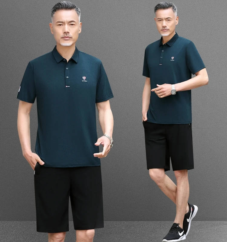 Ice Silk Loose ort Sve irt And orts Men's Summer Sportswear Set for Middle-Aged And ly Casual Breathable
Ice Silk Loose ort Sve irt And orts Men's Summer Sportswear Set for Middle-Aged And ly Casual Breathable