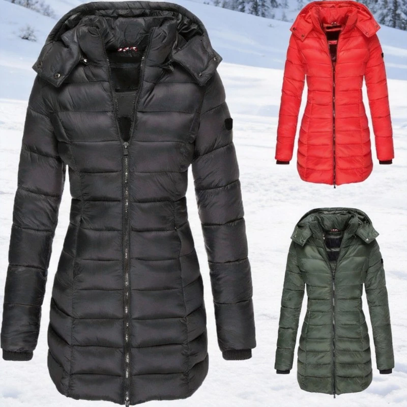 2025 Bestselling Winter Thick Warm Women's Parkas - Solid Color Zipper Padded Puffer Jackets, Mid-Length Slim Fit Hooded Coats
2025 Bestselling Winter Thick Warm Women's Parkas - Solid Color Zipper Padded Puffer Jackets, Mid-Length Slim Fit Hooded Coats
