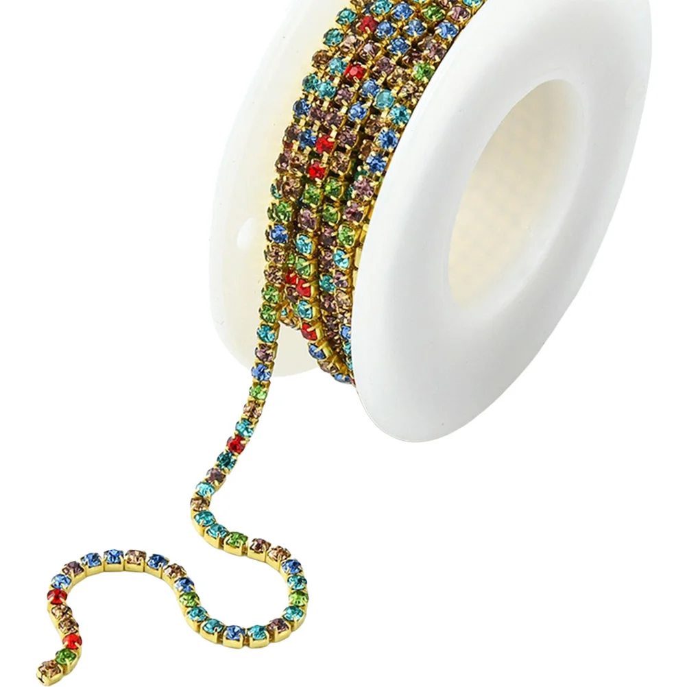 Rhinestone Chain Decorative DIY Sewing Trim Flexible Craft Material for Clothes Dress Headband Phone Shell Rhinestone Fabric
Rhinestone Chain Decorative DIY Sewing Trim Flexible Craft Material for Clothes Dress Headband Phone Shell Rhinestone Fabric