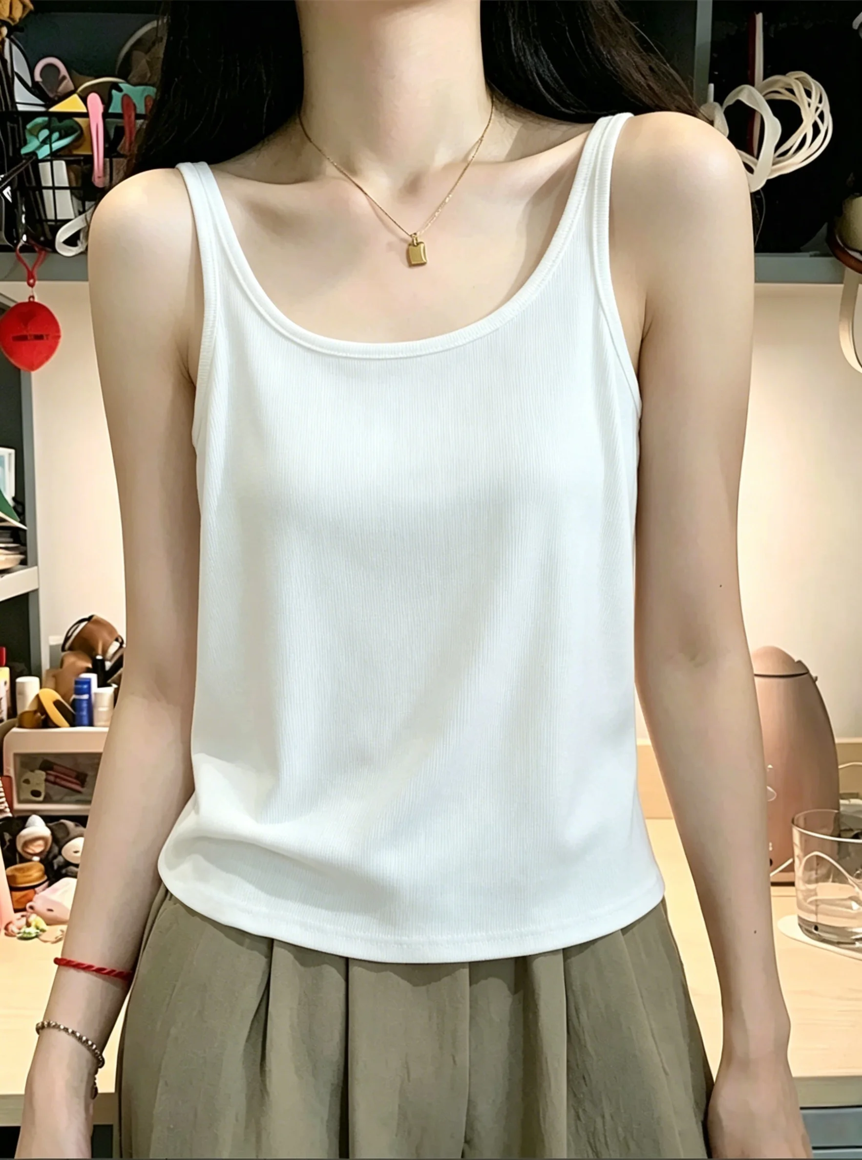 Women's Loose Sleeveless Tank Top 95 Cotton Summer Spring New Style plus Size Conceal Belly Base Layer Clothing
Women's Loose Sleeveless Tank Top 95 Cotton Summer Spring New Style plus Size Conceal Belly Base Layer Clothing