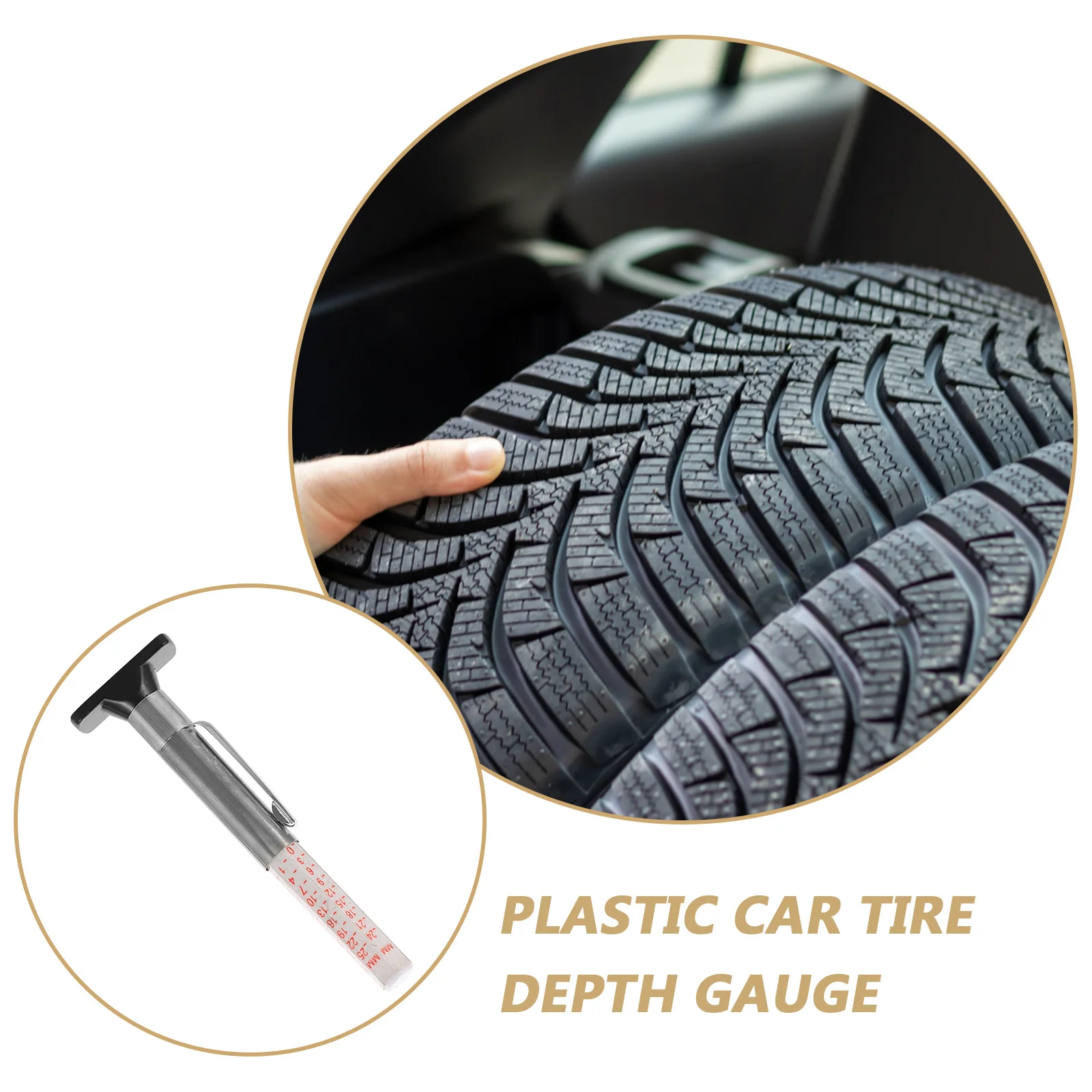 Tire Tread Depth Gauge 0-25Mm Car Measuring Tool Accurate Measurements Compact Lightweight Design Tire Depth Gauge
Tire Tread Depth Gauge 0-25Mm Car Measuring Tool Accurate Measurements Compact Lightweight Design Tire Depth Gauge