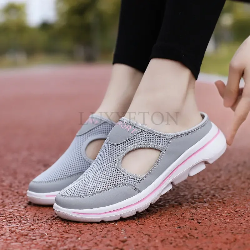 Women Slippers Breathable Mesh Casual Flat Shoes Outdoor Home Lightweigh Solid Slip On Couple Shoes Walking Sport Sandals
Women Slippers Breathable Mesh Casual Flat Shoes Outdoor Home Lightweigh Solid Slip On Couple Shoes Walking Sport Sandals