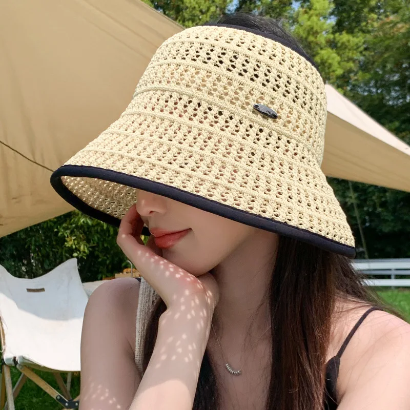 Custom Straw Knit Internet Celebrity Open Top Hat Summer Hat Women Hollow Design Breathable Portable Foldable
Custom Straw Knit Internet Celebrity Open Top Hat Summer Hat Women Hollow Design Breathable Portable Foldable
