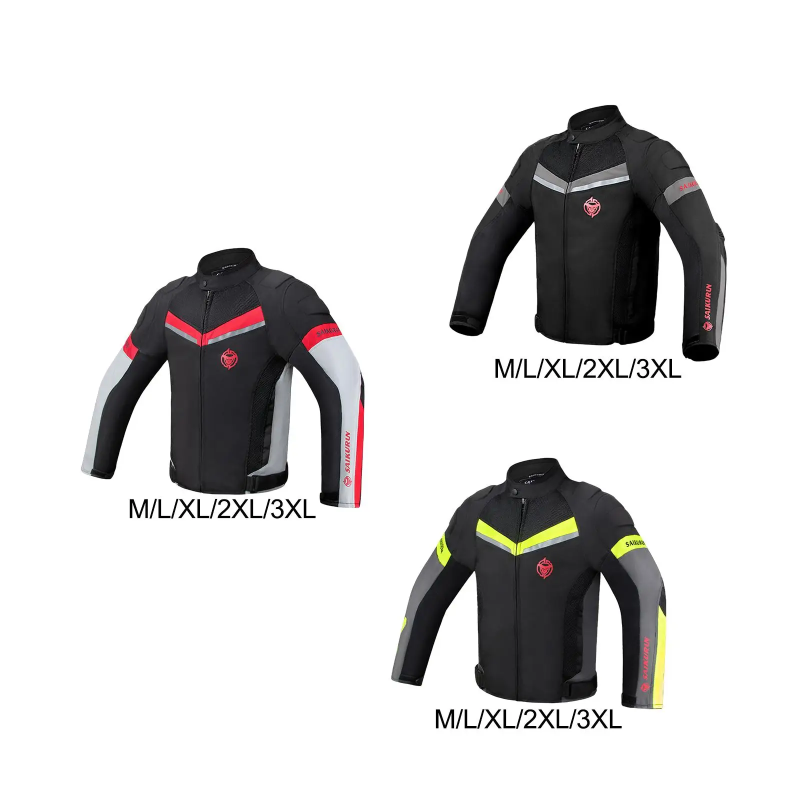 Motorcycle Jacket with Pads Reflective Breathable in Summer for Men Women
Motorcycle Jacket with Pads Reflective Breathable in Summer for Men Women