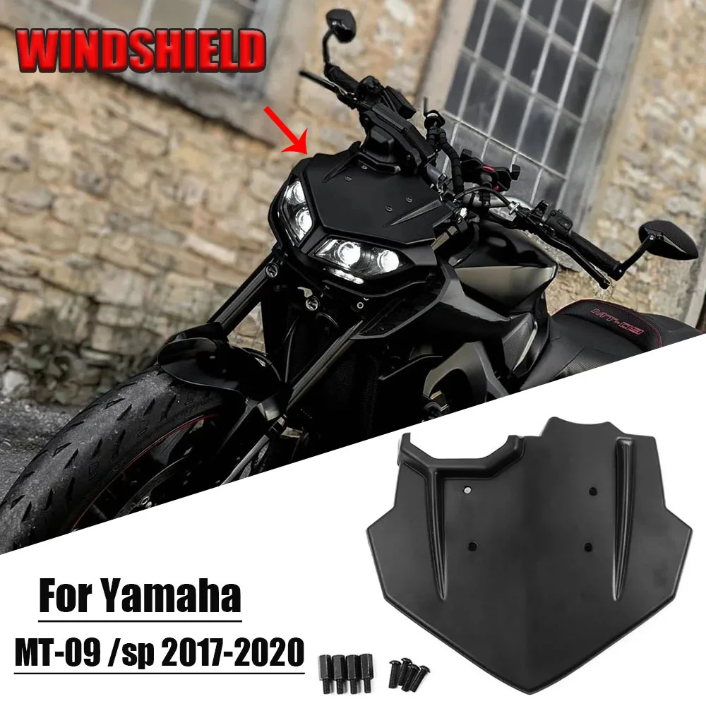 New Motorcycle Accessories Black Windscreen Windshield Viser Baffle VIsor Wind Deflector For Yamaha MT-09 /sp 2017-2020
New Motorcycle Accessories Black Windscreen Windshield Viser Baffle VIsor Wind Deflector For Yamaha MT-09 /sp 2017-2020