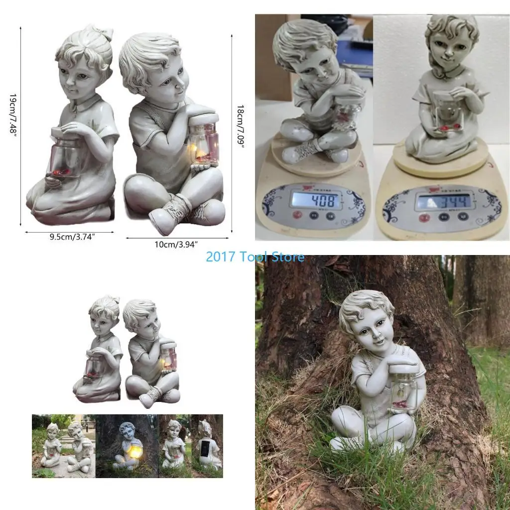 K92A Garden Solar Children Statues Boy Girl Statues Resin Kids Figurines Art Sculptures for Outdoor Lawn Patio Yard Decor
K92A Garden Solar Children Statues Boy Girl Statues Resin Kids Figurines Art Sculptures for Outdoor Lawn Patio Yard Decor