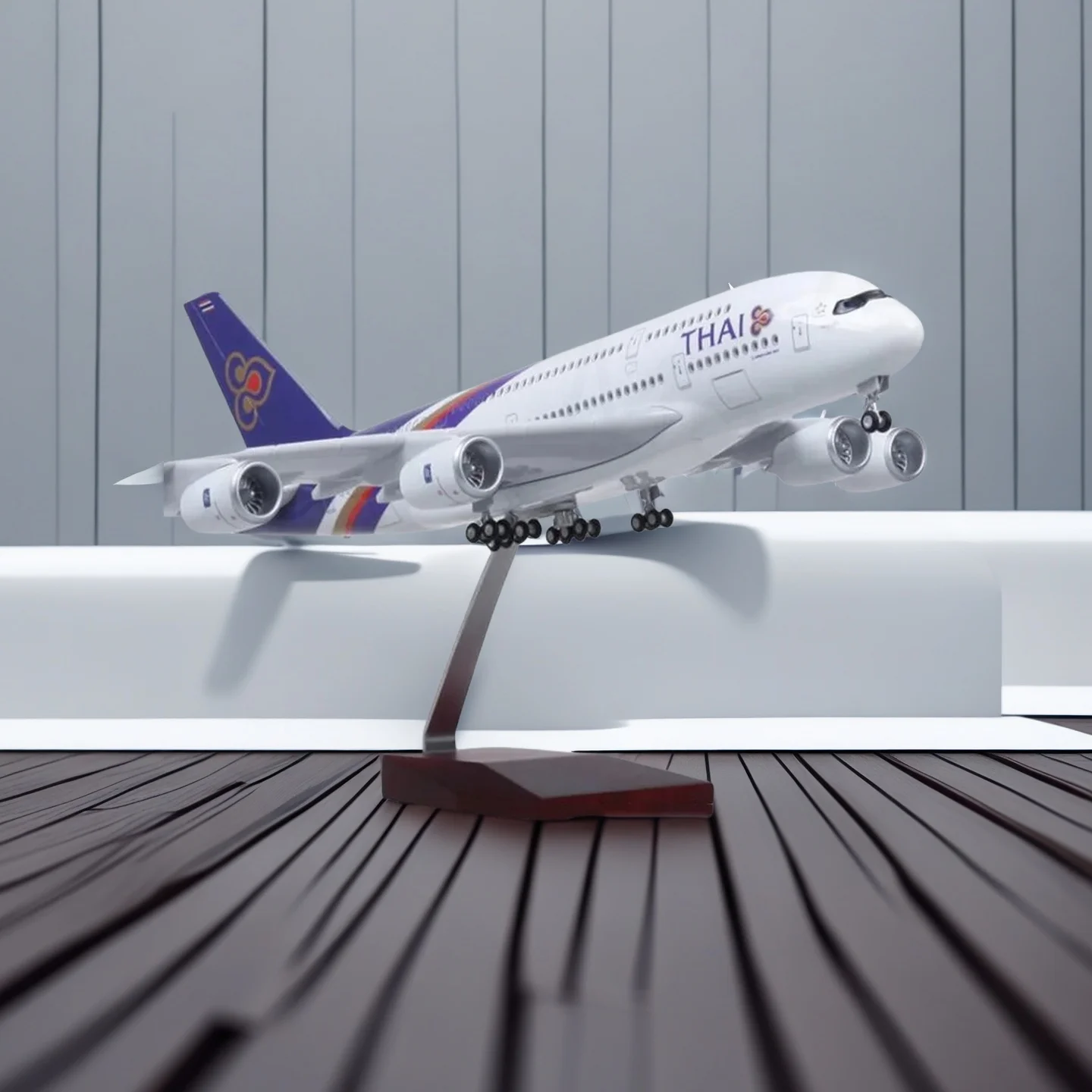 A380 Thai Airways Model Aircraft 46cm Resin Diecast Airplanes With Stand Light For Souvenir Aviation Enthusiasts Toy Gifts
A380 Thai Airways Model Aircraft 46cm Resin Diecast Airplanes With Stand Light For Souvenir Aviation Enthusiasts Toy Gifts