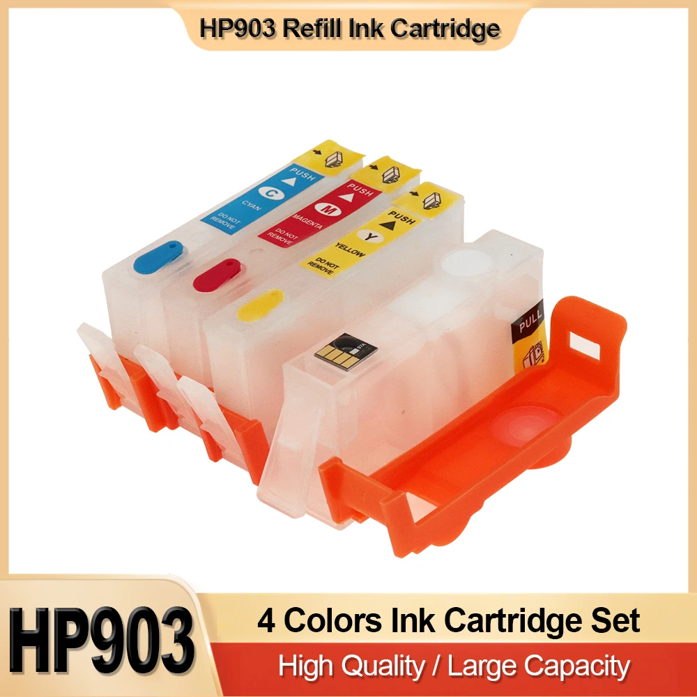For HP 903 Refillable Cartridge With ARC Chip For HP OfficeJet Pro 6950 6956 6960 6965 6970 Printer HP903 903XL Cartridge
For HP 903 Refillable Cartridge With ARC Chip For HP OfficeJet Pro 6950 6956 6960 6965 6970 Printer HP903 903XL Cartridge