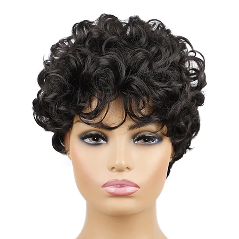 , African short curly wig for women
, African short curly wig for women