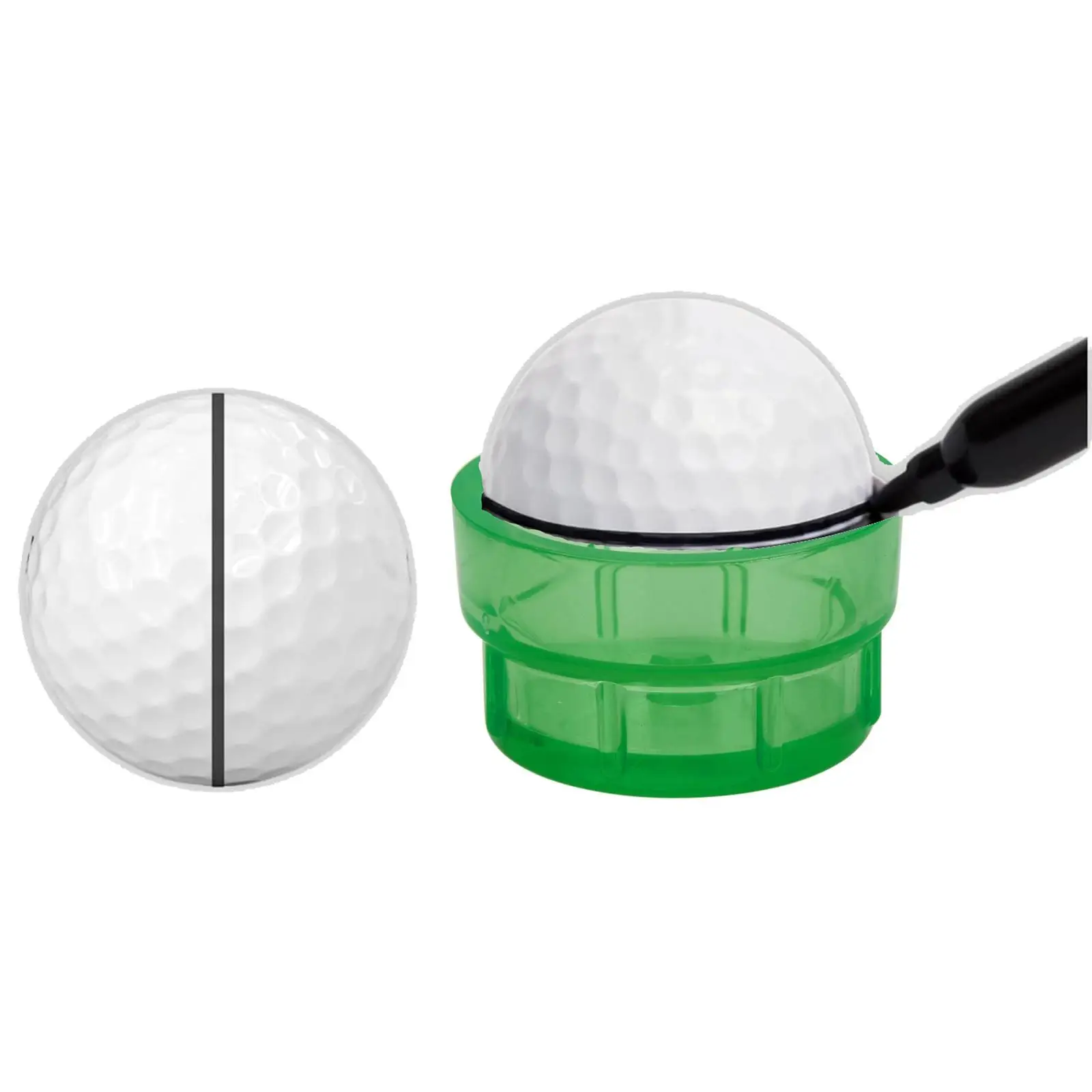 Golf Ball Marker 360 Degree Accuracy Stripe Drawing Aid Lightweight Compact Golf Training Tool for Perfect Shot
Golf Ball Marker 360 Degree Accuracy Stripe Drawing Aid Lightweight Compact Golf Training Tool for Perfect Shot