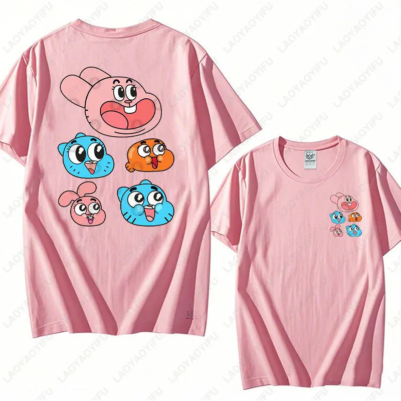 Футболки с героями мультфильмов The Amazing World of Gumball, футболка с принтом Gumball и Darwin, модная праздничная одежда унисекс 2025, хлопковая уличная одежда
Футболки с героями мультфильмов The Amazing World of Gumball, футболка с принтом Gumball и Darwin, модная праздничная одежда унисекс 2025, хлопковая уличная одежда