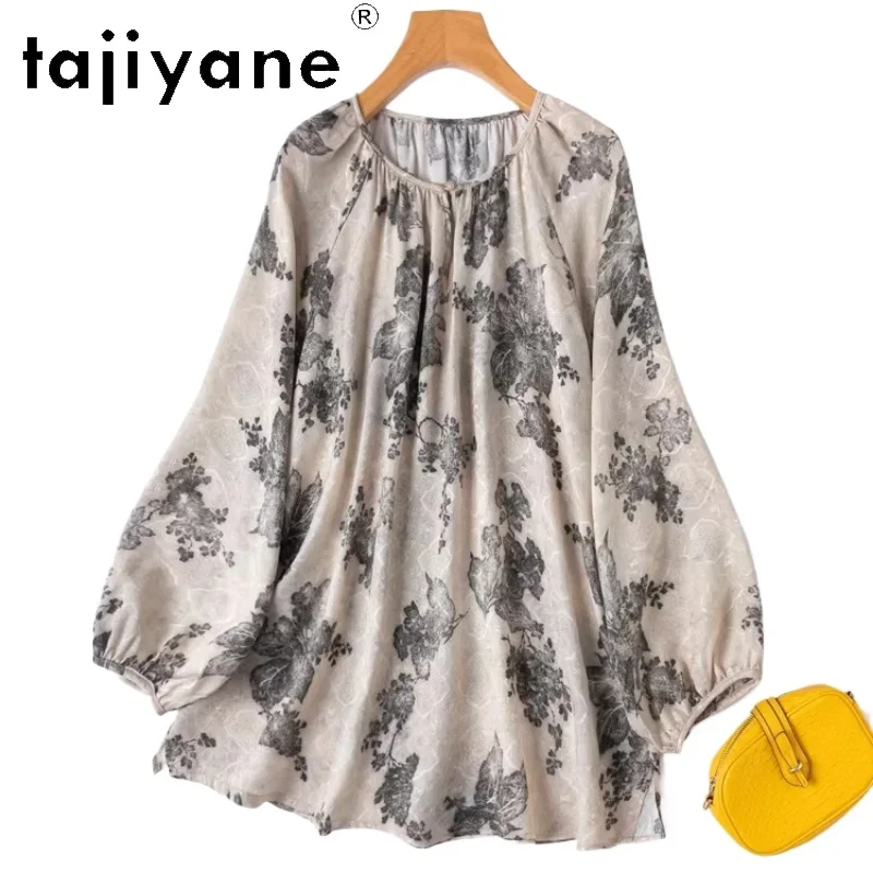 TAJIYANE 19MM 100% Mulberry Silk Blouse Loose Printed Shirt Woman Real Silk Lantern Sleeves Tops Spring Clothes 2026 Camisas
TAJIYANE 19MM 100% Mulberry Silk Blouse Loose Printed Shirt Woman Real Silk Lantern Sleeves Tops Spring Clothes 2026 Camisas