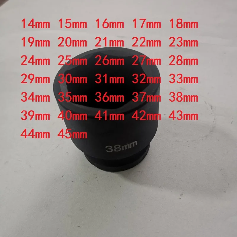 3/4 Impact Hex Black Air Sockets 14mm 15mm 16mm 17mm 18mm 19mm 21mm 22mm 23mm 24mm 27mm 30mm 33mm 34mm 35mm 38mm 39mm 41mm 45mm
3/4 Impact Hex Black Air Sockets 14mm 15mm 16mm 17mm 18mm 19mm 21mm 22mm 23mm 24mm 27mm 30mm 33mm 34mm 35mm 38mm 39mm 41mm 45mm