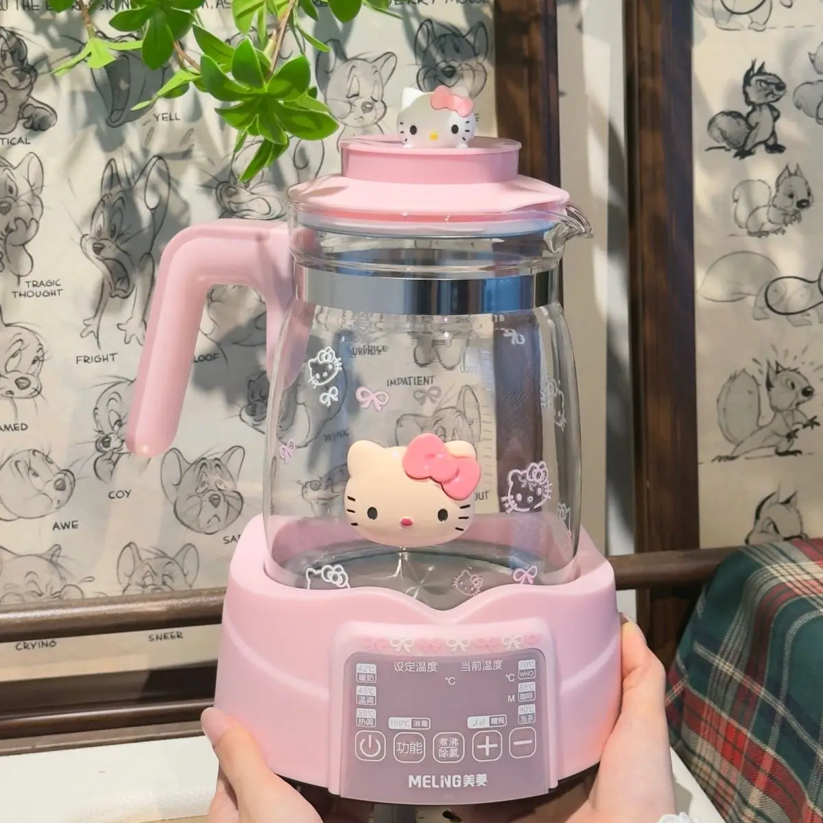 Anime Sanrio Hello Kitty Constant Temperature Electric Kettle Automatic Tea Maker Household Birthday Gift Cartoon Kawaii Lovely
Anime Sanrio Hello Kitty Constant Temperature Electric Kettle Automatic Tea Maker Household Birthday Gift Cartoon Kawaii Lovely