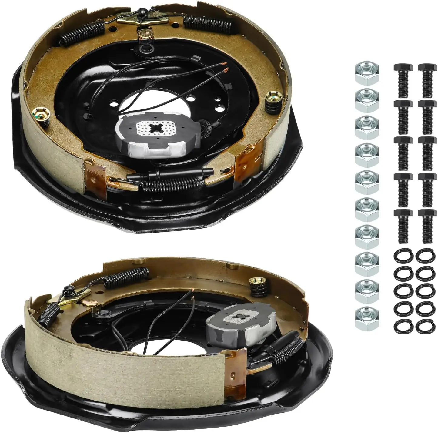 2Pcs 12" x 2" Electric Trailer Brake for 5,200lbs to 7,000lbs Capacity, Left and Right Set
2Pcs 12" x 2" Electric Trailer Brake for 5,200lbs to 7,000lbs Capacity, Left and Right Set