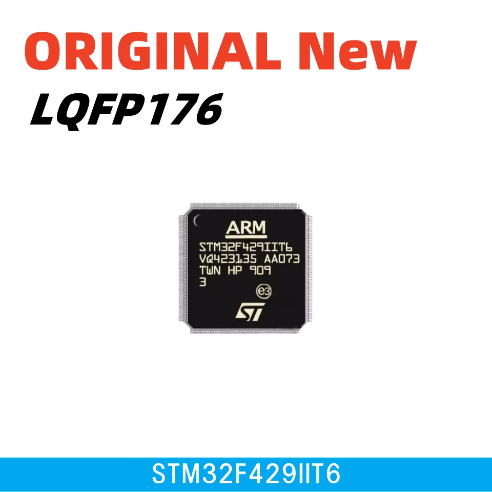(1-10PCS) STM32F429IIT6 QFP-176 180MHz ARM Cortex-M4 2MB Flash 256KB RAM Industrial Control/Aerospace RoHS Bulk Stock
(1-10PCS) STM32F429IIT6 QFP-176 180MHz ARM Cortex-M4 2MB Flash 256KB RAM Industrial Control/Aerospace RoHS Bulk Stock