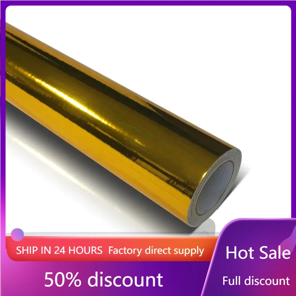 MIRROR CHROME ELITE GOLD High Quality Car Color Changing Film Anti-scratch Car Vinyl Electroplating Mirror Reflective Foil
MIRROR CHROME ELITE GOLD High Quality Car Color Changing Film Anti-scratch Car Vinyl Electroplating Mirror Reflective Foil