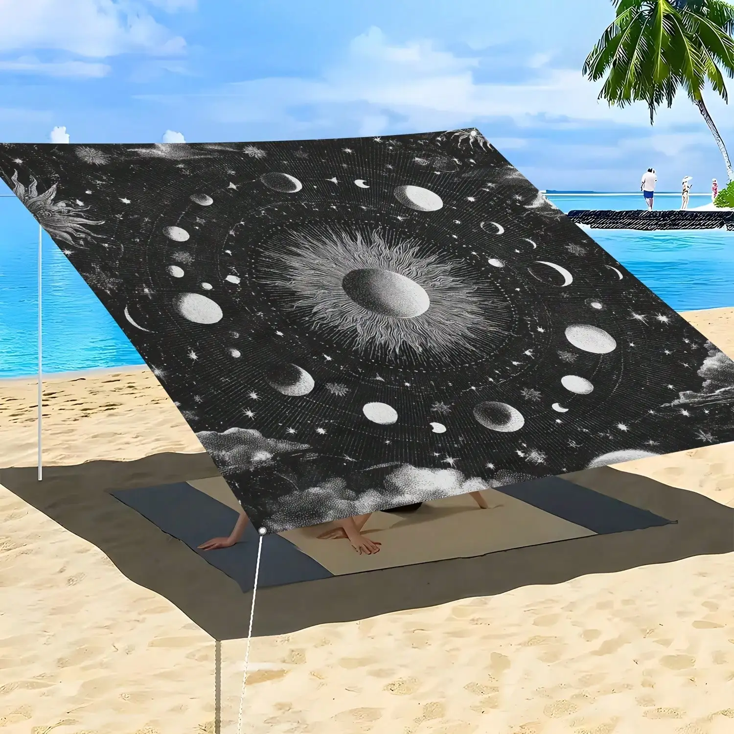 Sun, Moon & Stars Printed Sunshade Awning, Camping, Beach & Patio Canopy, Portable & All-Season Q6QR
Sun, Moon & Stars Printed Sunshade Awning, Camping, Beach & Patio Canopy, Portable & All-Season Q6QR