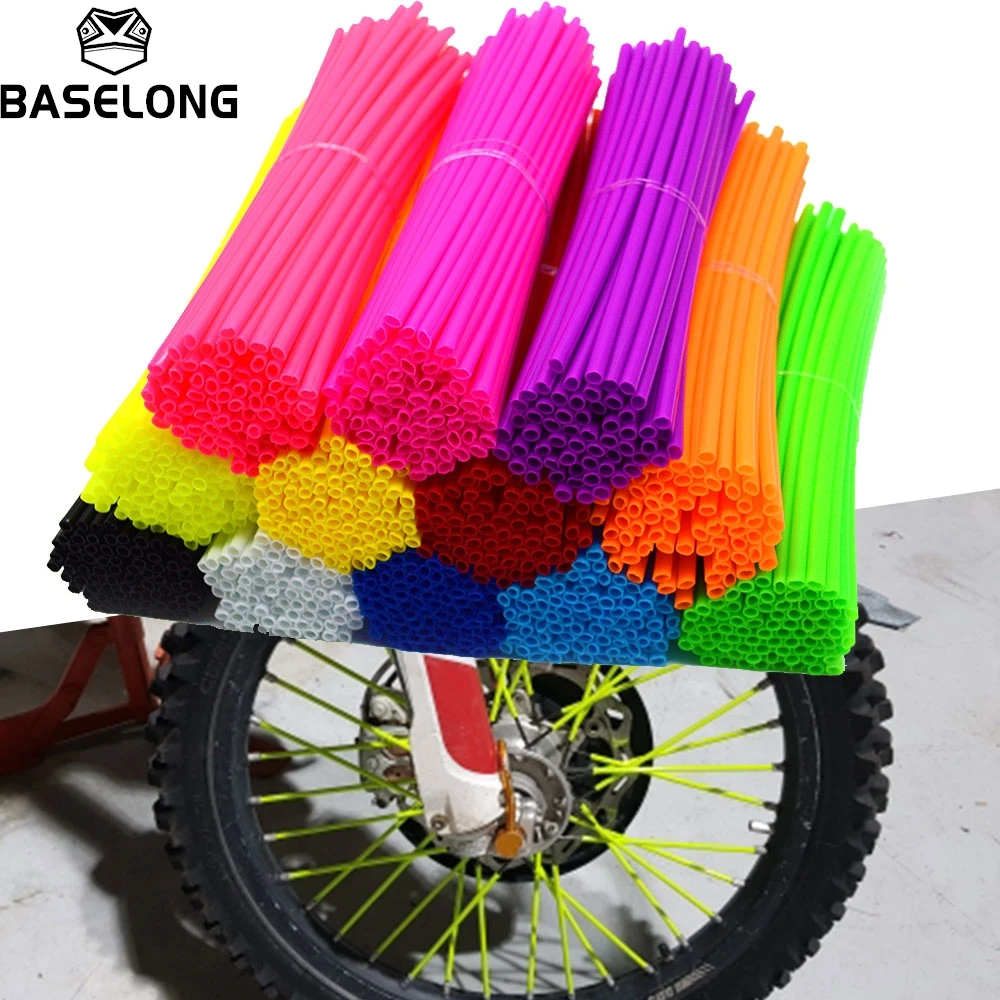 72Pcs 8Colors Motorcycle Wheel Spoked Protector Wraps Rims Skin Trim Covers Pipe For Motocross Bicycle Bike Cool Accessories
72Pcs 8Colors Motorcycle Wheel Spoked Protector Wraps Rims Skin Trim Covers Pipe For Motocross Bicycle Bike Cool Accessories