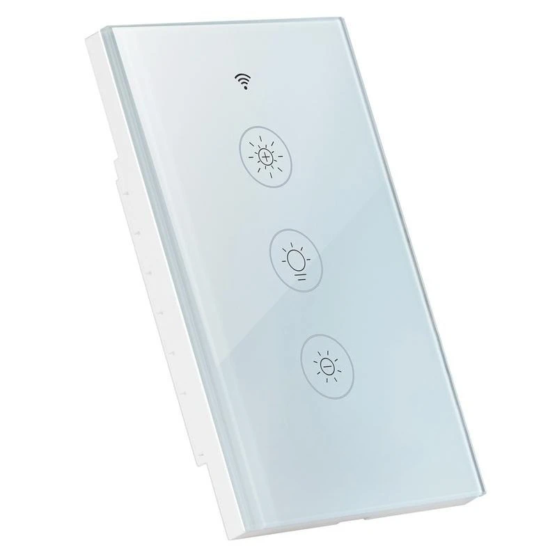 2PCS WiFi Smart Light Dimmer Switch, 100-250V AC Wi-Fi 2.4GHz, 15% to 85% Stepless Dimming LED Dimmable Smart Switch with Touch Panel, App Remote Control Voice Compatible with Alexa Google Home
2PCS WiFi Smart Light Dimmer Switch, 100-250V AC Wi-Fi 2.4GHz, 15% to 85% Stepless Dimming LED Dimmable Smart Switch with Touch Panel, App Remote Control Voice Compatible with Alexa Google Home