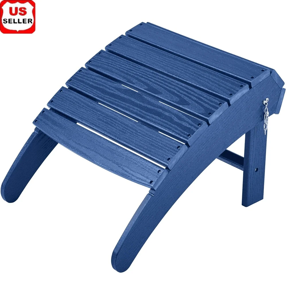 HDPE Adirondack Ottoman Footrest Portable Folding Outdoor Lounge Chair Accessory Durable Weather Resistant Navy Blue
HDPE Adirondack Ottoman Footrest Portable Folding Outdoor Lounge Chair Accessory Durable Weather Resistant Navy Blue
