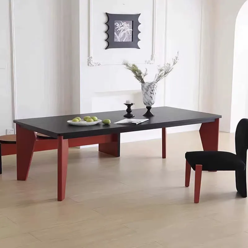 Домашний обеденный стол из цельного дерева в средневековом стиле, прямоугольный скандинавский простой современный стол, дизайнерский стол для переговоров
Домашний обеденный стол из цельного дерева в средневековом стиле, прямоугольный скандинавский простой современный стол, дизайнерский стол для переговоров