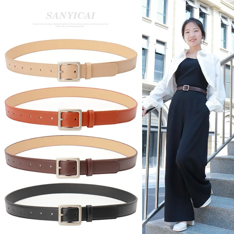 The New Simple Casual Square Buckle Women's Belt Korean Ins Style Versatile Dress Decorative Jeans Belt Female
The New Simple Casual Square Buckle Women's Belt Korean Ins Style Versatile Dress Decorative Jeans Belt Female