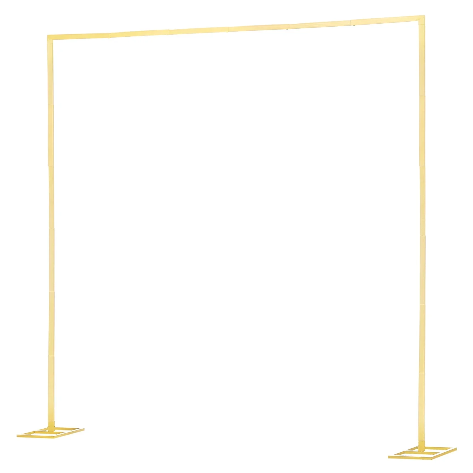 8 x 8 ft Square Gold Metal Arch Backdrop Stand, Durable and Sturdy Frame, Easy to Assemble and Portable, Perfect for Weddings, Birthdays, Graduations, Holiday Events, Ceremonies, and Indoor or Outdoor Decorations, Ideal for Party Photos and Event Displays
8 x 8 ft Square Gold Metal Arch Backdrop Stand, Durable and Sturdy Frame, Easy to Assemble and Portable, Perfect for Weddings, Birthdays, Graduations, Holiday Events, Ceremonies, and Indoor or Outdoor Decorations, Ideal for Party Photos and Event Displays