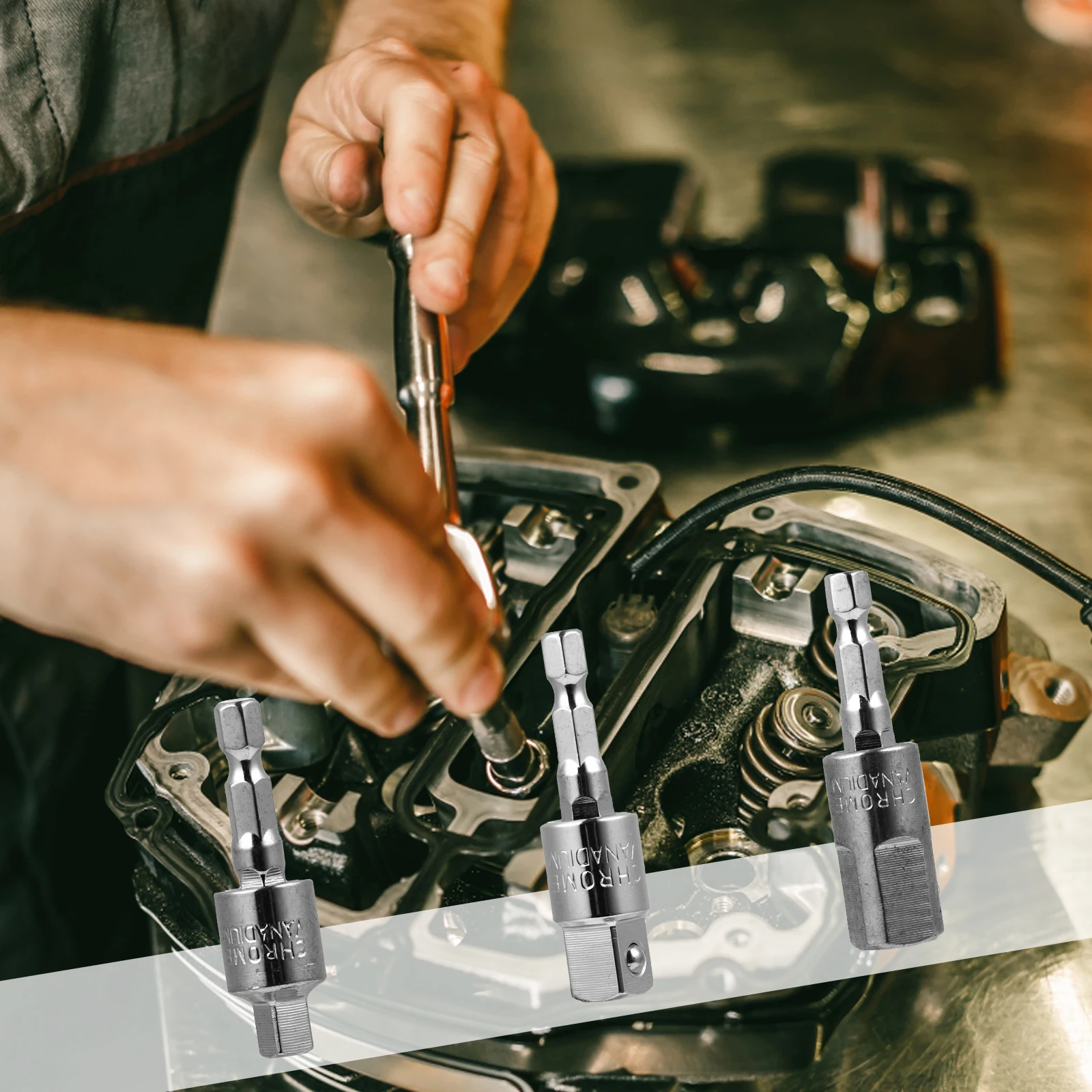 3Pcs Impact Driver Adapter Set Durable Hex Socket Adapter Compatible with Electric Pneumatic Screwdrivers and Drill Extension
3Pcs Impact Driver Adapter Set Durable Hex Socket Adapter Compatible with Electric Pneumatic Screwdrivers and Drill Extension