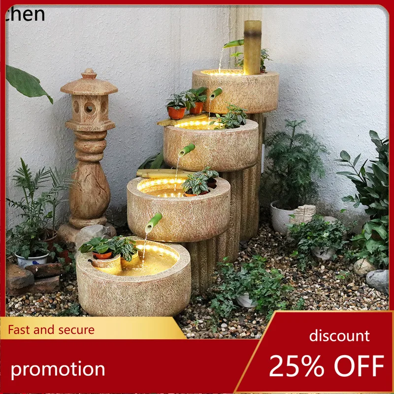 HXL pastoral zen flowing water bamboo fountain ornament balcony courtyard landscape ornament
HXL pastoral zen flowing water bamboo fountain ornament balcony courtyard landscape ornament