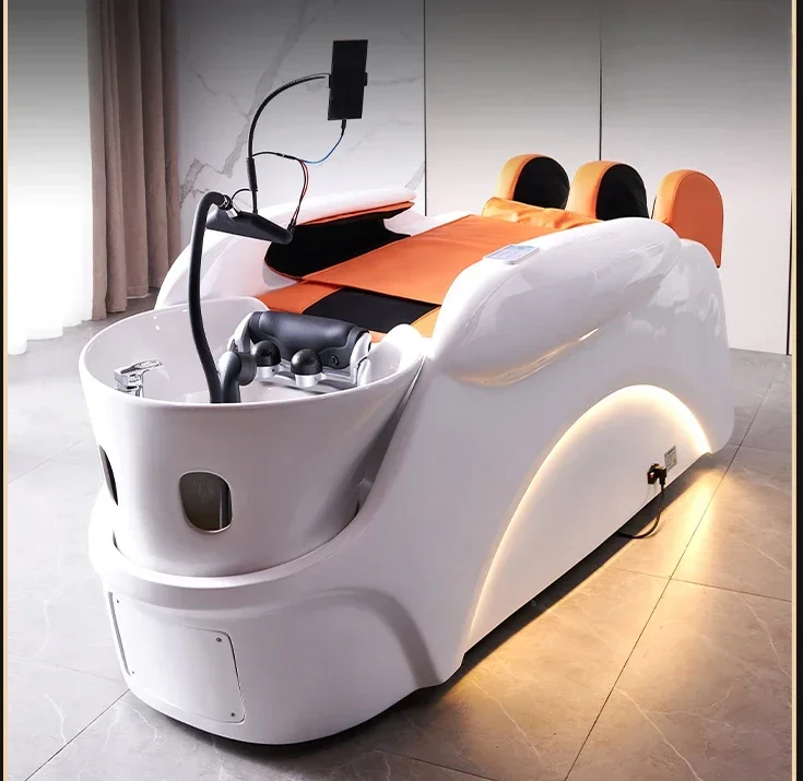 Advanced fully automatic intelligent electric shampoo bed, hair salon specific head massage bed, water circulation rinsing bed
Advanced fully automatic intelligent electric shampoo bed, hair salon specific head massage bed, water circulation rinsing bed