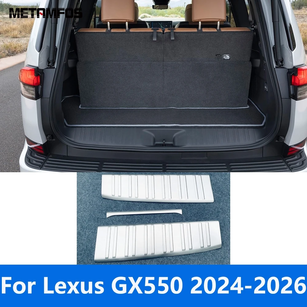 Для Lexus GX550 2024 2025 2026: Стальная внутренняя накладка на задний бампер, защита порога багажника, аксессуары
Для Lexus GX550 2024 2025 2026: Стальная внутренняя накладка на задний бампер, защита порога багажника, аксессуары