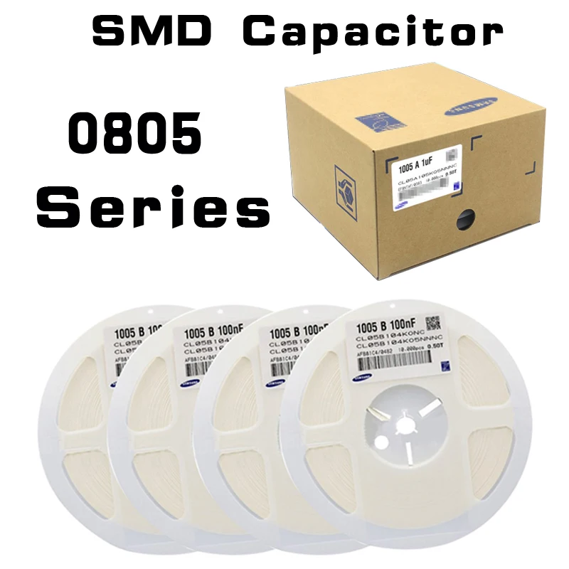 100 Pcs 0805 SMD Ceramic Capacitor 0.5pF - 47uF 10pF 22pF 100pF 1nF 10nF 100nF 0.1uF 1uF 2.2uF 4.7uF 10uF 22uF
100 Pcs 0805 SMD Ceramic Capacitor 0.5pF - 47uF 10pF 22pF 100pF 1nF 10nF 100nF 0.1uF 1uF 2.2uF 4.7uF 10uF 22uF