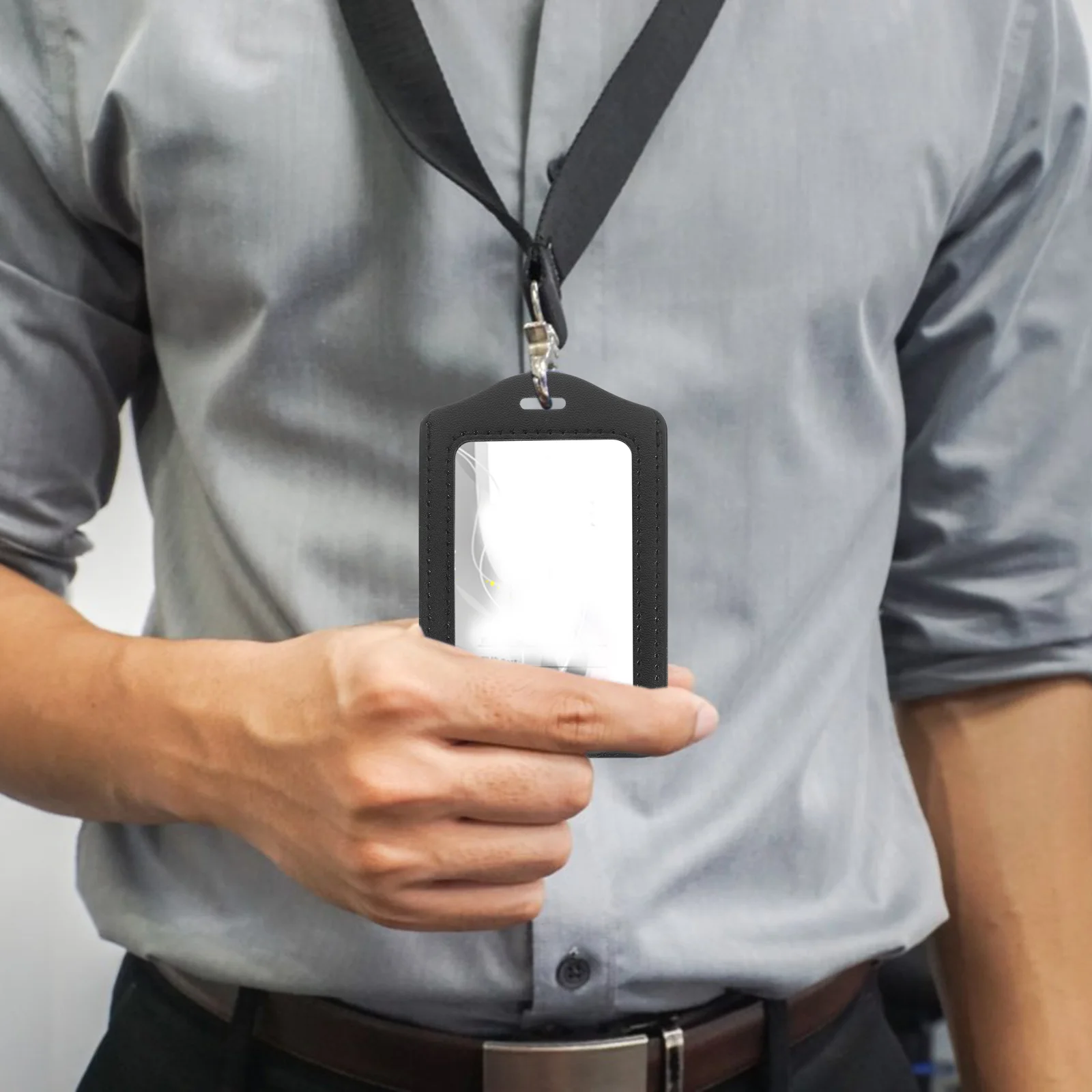 10Pcs PU Vertical Id Card Holder Clear Badge Protector Reusable Badge Sleeve Office Student Conference
10Pcs PU Vertical Id Card Holder Clear Badge Protector Reusable Badge Sleeve Office Student Conference