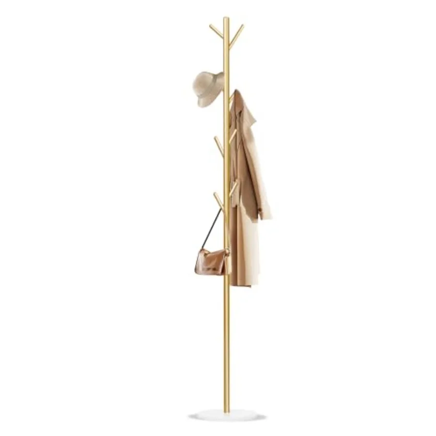 Coat Rack Metal Freestanding Coat Rack with 8 Hooks Sturdy Coat Tree with Natural Marble Base for Coats Hats Scarves and Handba
Coat Rack Metal Freestanding Coat Rack with 8 Hooks Sturdy Coat Tree with Natural Marble Base for Coats Hats Scarves and Handba