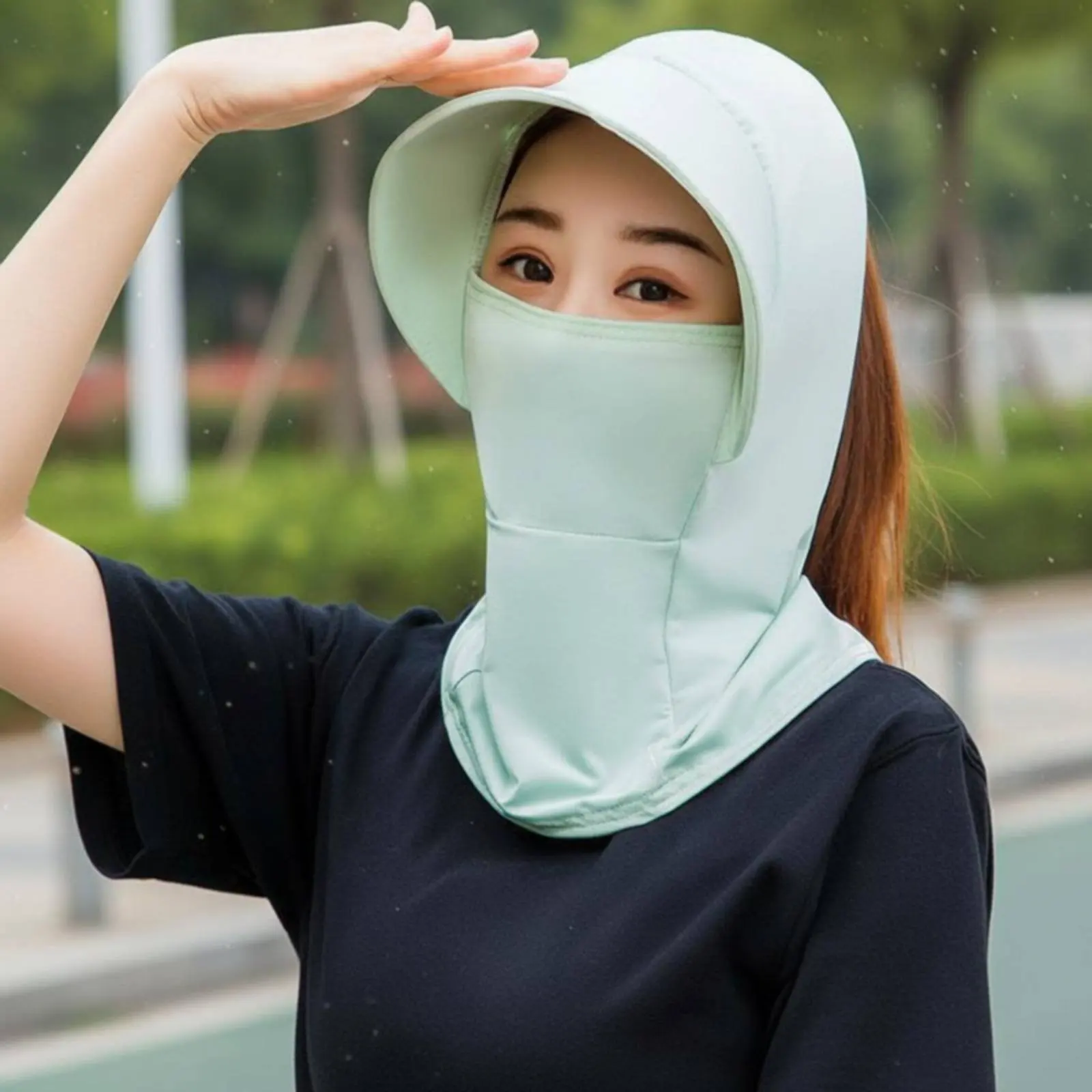 Ice Silk Sun Protection Cap Breathable Sun Protection Hood Cover Safeguarding Headwear Quick-Drying for Beach, Gardening
Ice Silk Sun Protection Cap Breathable Sun Protection Hood Cover Safeguarding Headwear Quick-Drying for Beach, Gardening