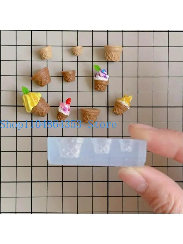 652F Set of 2 DIY Hand-making Crafts Moulds Silicone Material Ice Cream Cone Shaped
652F Set of 2 DIY Hand-making Crafts Moulds Silicone Material Ice Cream Cone Shaped