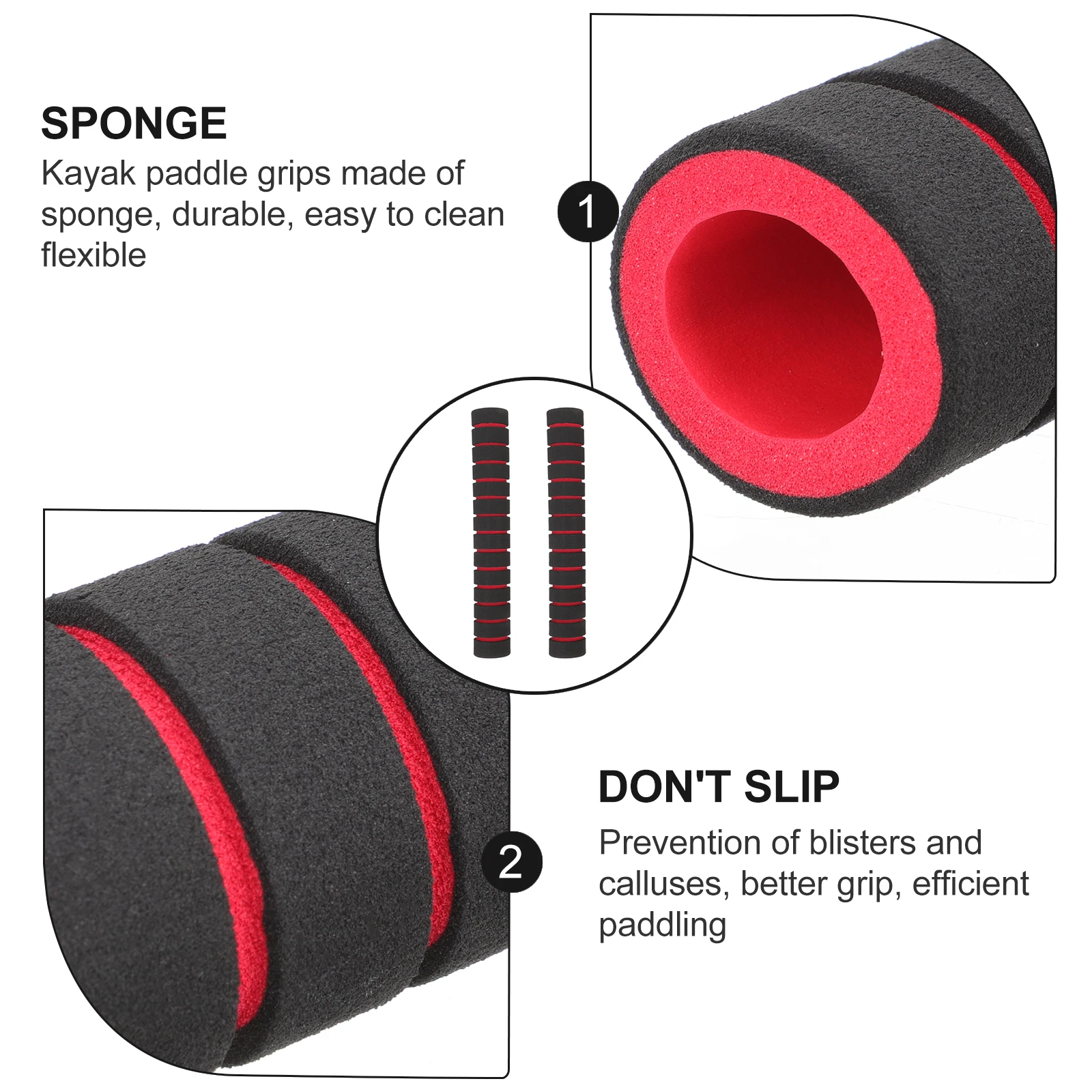 Handle Oars Non-Slip Cover Kayak Paddle Grips Soft Rod Bracket Foam Canoe Accessories for Paddles Work
Handle Oars Non-Slip Cover Kayak Paddle Grips Soft Rod Bracket Foam Canoe Accessories for Paddles Work