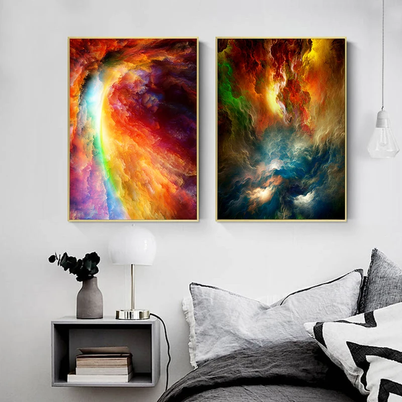 2pcs/Set Abstract Color Flame Cloud Wall Art Canvas Posters Modern Retro Painting and Printing, Home Living Room Wall Decoratio
2pcs/Set Abstract Color Flame Cloud Wall Art Canvas Posters Modern Retro Painting and Printing, Home Living Room Wall Decoratio