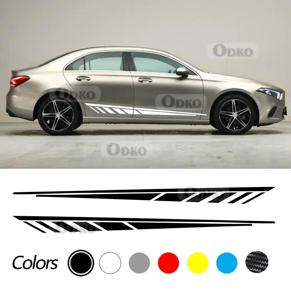 2 шт. автомобильные полосы, наклейки на боковую дверь, спортивные гоночные наклейки для Mercedes Benz A Class AMG W177 V177 A35 A45 A45S W176 AMG, аксессуары
2 шт. автомобильные полосы, наклейки на боковую дверь, спортивные гоночные наклейки для Mercedes Benz A Class AMG W177 V177 A35 A45 A45S W176 AMG, аксессуары