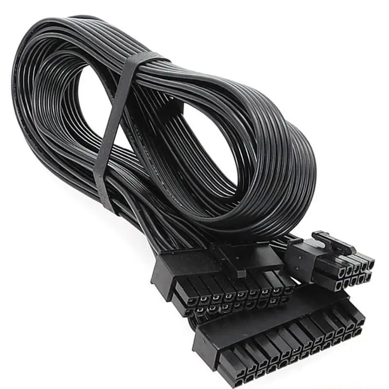 18AWG Black Flat Cable Converts 10PIN + 18PIN to 24PIN for EVGA G+ G3 P2 T2
18AWG Black Flat Cable Converts 10PIN + 18PIN to 24PIN for EVGA G+ G3 P2 T2