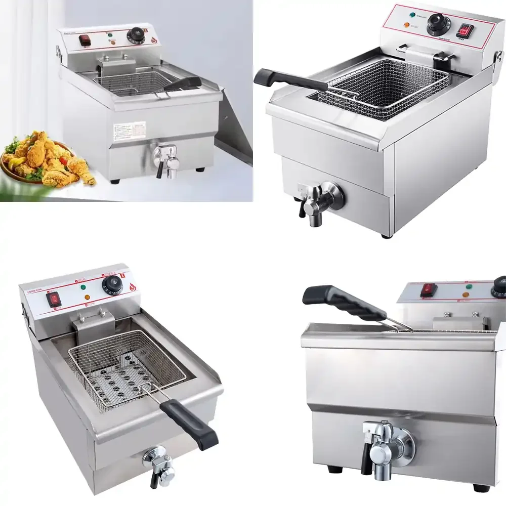 2026-Deep Fryer Industrial Deep Fryer with Removable Baskets and Temperature Limiter Food Grade Stainless Steel Commercial
2026-Deep Fryer Industrial Deep Fryer with Removable Baskets and Temperature Limiter Food Grade Stainless Steel Commercial