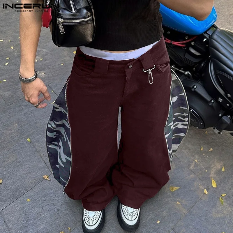 Men Pants Print Patchwork Joggers Zipper Button Oversize Wide Leg Trousers Men Joggers Streetwear 2025 Fashion Pants INCERUN
Men Pants Print Patchwork Joggers Zipper Button Oversize Wide Leg Trousers Men Joggers Streetwear 2025 Fashion Pants INCERUN