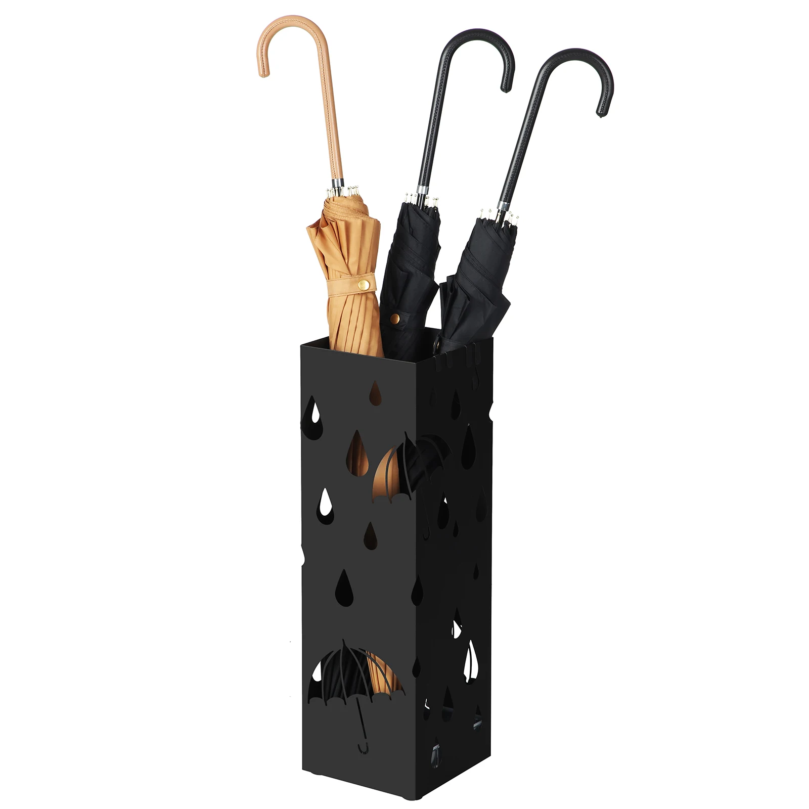 SONGMICS Umbrella Stand, Umbrella Holder for Entryway, with a Detachable Water Drip Tray, 4 Hooks
SONGMICS Umbrella Stand, Umbrella Holder for Entryway, with a Detachable Water Drip Tray, 4 Hooks