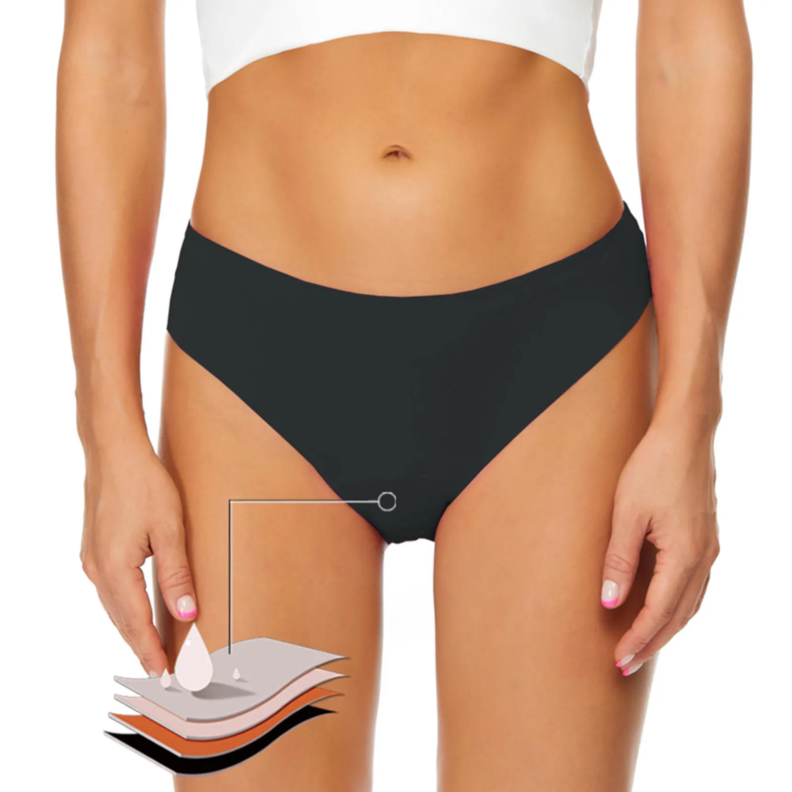 Seamless Panties Leakproof Heavy Flow Mesh Menstrual Period Briefs Fast Absorbent Panties Solid Low Waist Classic Daily Briefs
Seamless Panties Leakproof Heavy Flow Mesh Menstrual Period Briefs Fast Absorbent Panties Solid Low Waist Classic Daily Briefs
