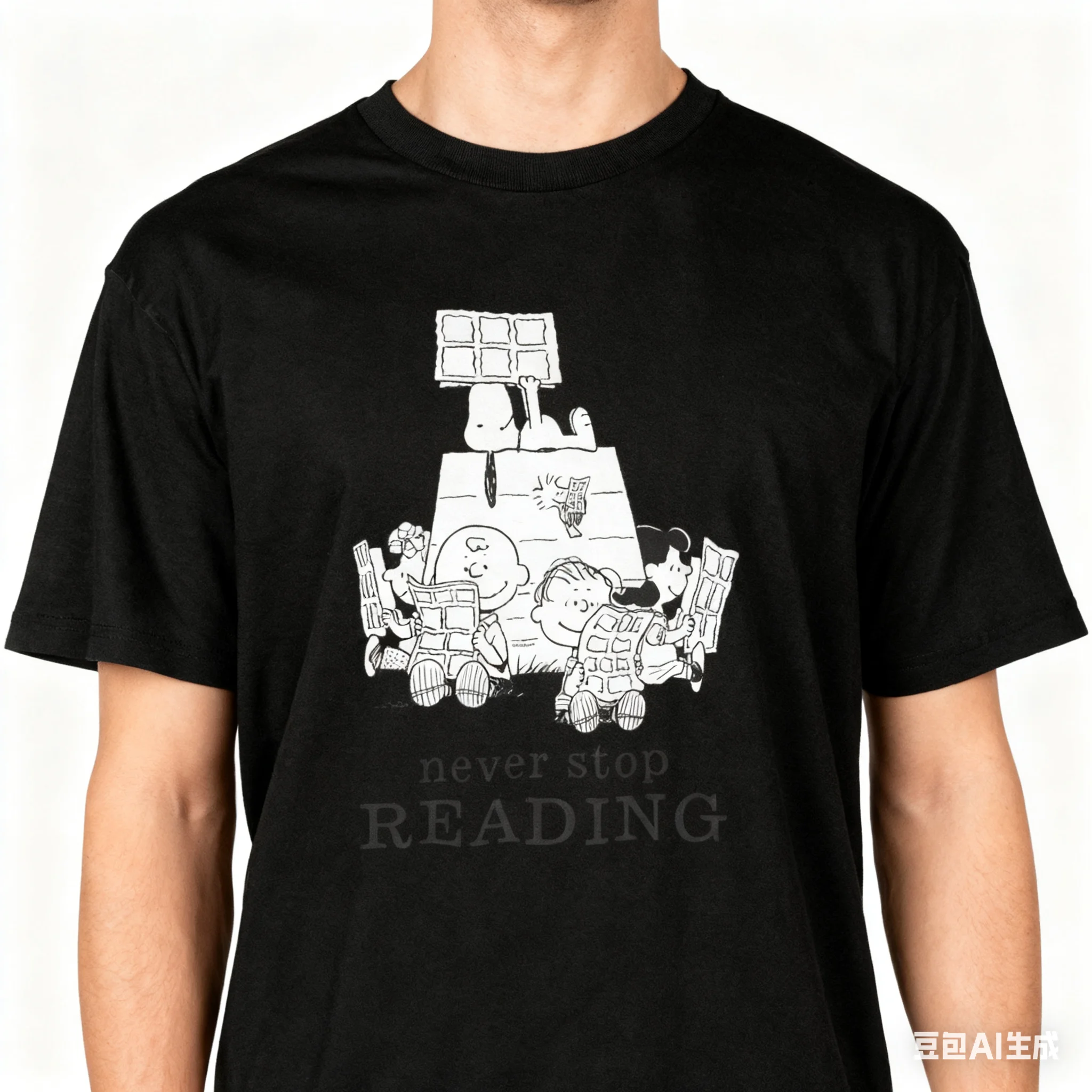 Peanuts Comics Reading T-shirt Men's and Women's Accessories Novelty Snoopy Charlie Brown T-shirt Summer Clothing Large Size
Peanuts Comics Reading T-shirt Men's and Women's Accessories Novelty Snoopy Charlie Brown T-shirt Summer Clothing Large Size