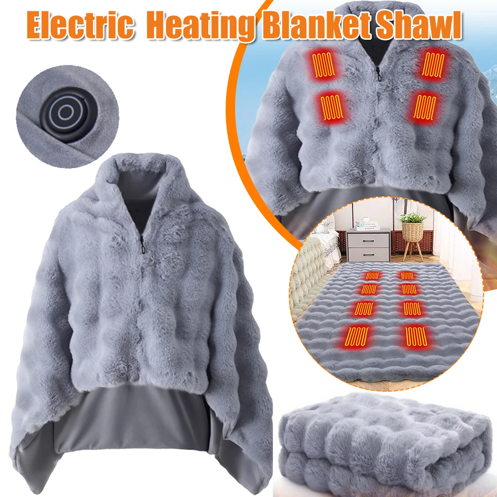 Smart Heating Blanket USB Charging Heated Shawl Wraps Double-Sided Warm Cover Blanket for Travel Work Camping
Smart Heating Blanket USB Charging Heated Shawl Wraps Double-Sided Warm Cover Blanket for Travel Work Camping